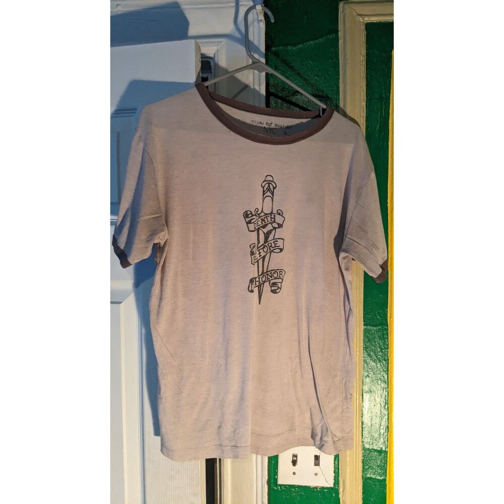 Yellow Rat Bastard NYC vintage '00s ringer tee distressed L